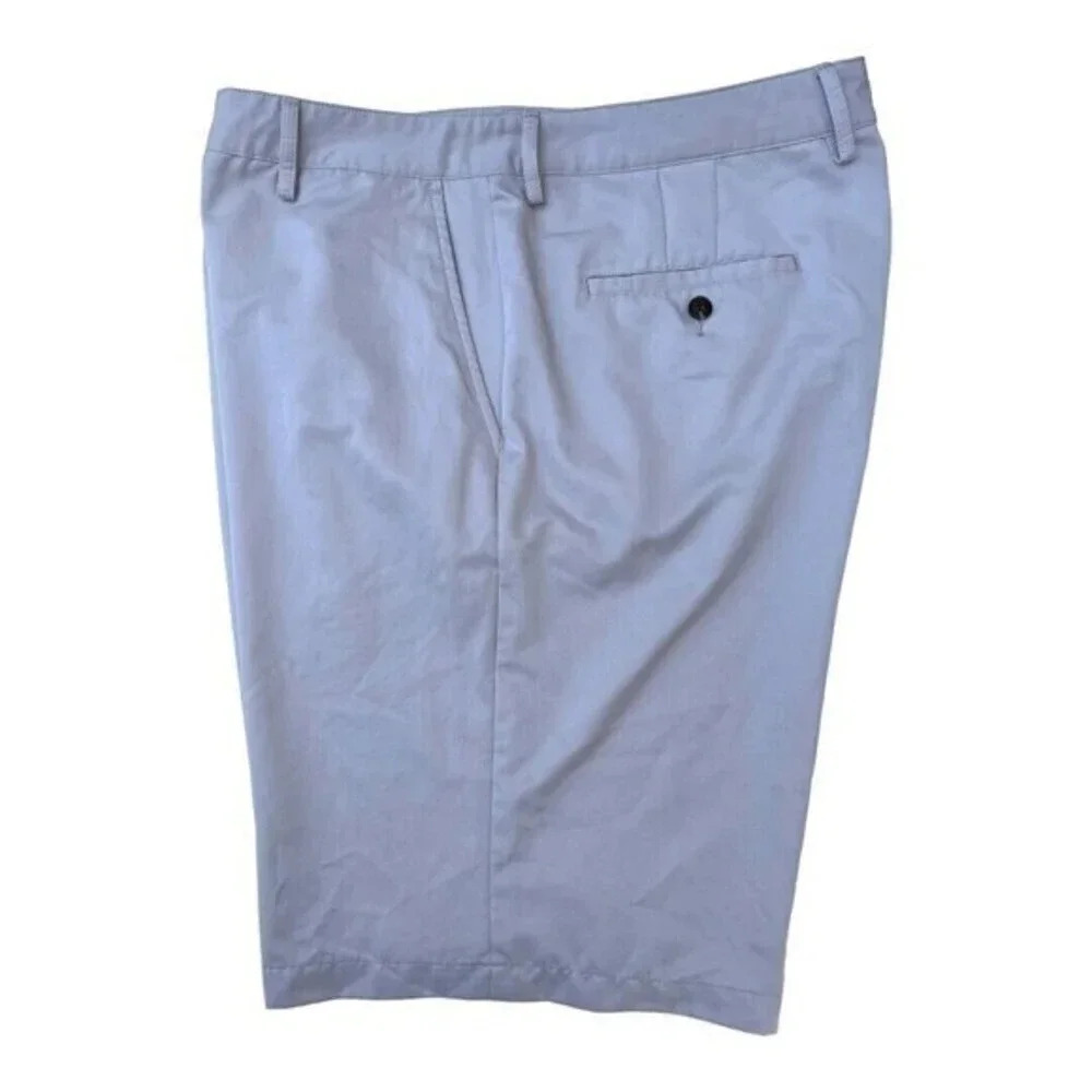 Adidas Climalite Mens Beige Golf Shorts Sz 38 Pockets 10" Inseam‎ Polyester​​​